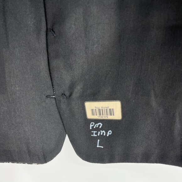 Tuxedo Vest Formal wear Necktie Mel Howard Vintage Black Silver Large - Picture 5 of 10